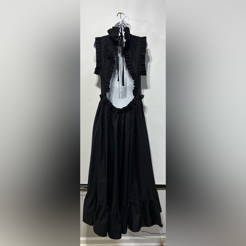 MARIELLE Almelo Martinique Black Elegant Ruffle Maxi Dress New With Tags‎ - Picture 7 of 13